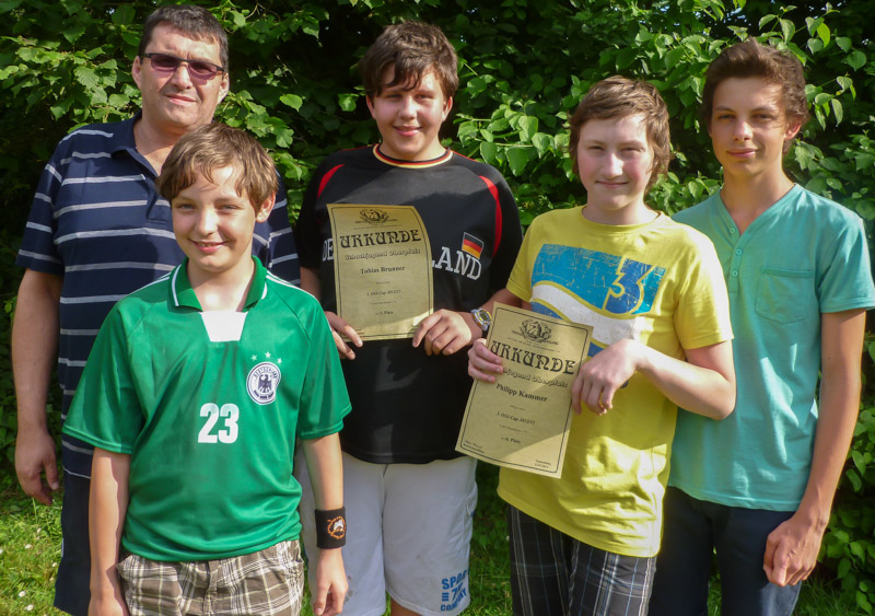 Teilnehmer 5. OSJ-Cup mit Jugendleiter Thomas Kammer